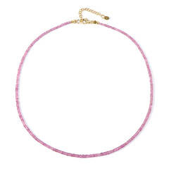 Collier en argent et Saphir parme
