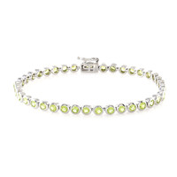 Bracelet en argent et Péridot