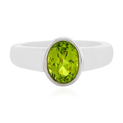 Bague en argent et Péridot du Jilin