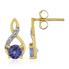 Boucles d'oreilles en or et Tanzanite (La Revelle)