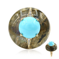 Bague en or et Turquoise Sleeping Beauty (CIRARI)