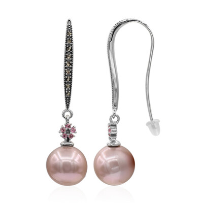Boucles d'oreilles en argent et Perle Ming (Annette classic)