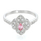 Bague en argent et Saphir Padparadscha