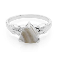 Bague en argent et Agate du Botswana