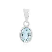 Pendentif en argent et Aigue-marine
