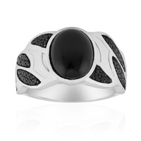 Bague en argent et Onyx noir