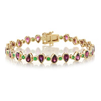 Bracelet en or et Grenat Rhodolite (Adela Gold)