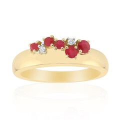 Bague en or et Béryl rouge