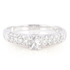 Bague en argent et Danburite