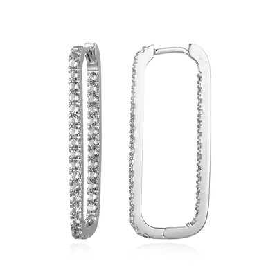 Boucles d'oreilles en argent et Zircon
