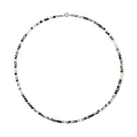 Collier en argent et Quartz rutile noir