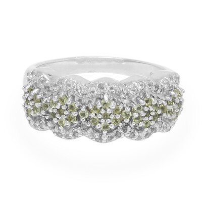 Bague en argent et Péridot