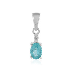 Pendentif en argent et Apatite bleue