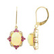 Boucles d'oreilles en or et Opale Welo AAA (CIRARI)