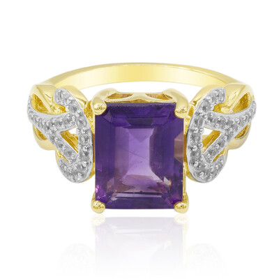 Bague en argent et Améthyste de Zambie