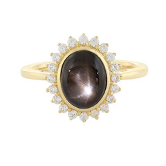Bague en or et Saphir étoilé noir (La Revelle)