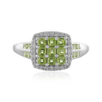 Bague en argent et Péridot de l'Arizona