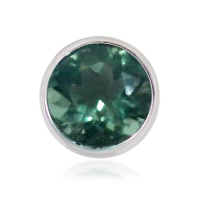 Pendentif en argent et Fluorite bleu pétrole (MONOSONO COLLECTION)