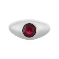 Bague en argent et Rubis de Madagascar