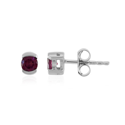 Boucles d'oreilles en argent et Grenat Rhodolite