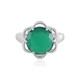 Bague en argent et Onyx vert (Adela Silber)