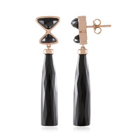 Boucles d'oreilles en argent et Onyx noir (KM by Juwelo)