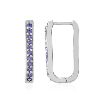 Boucles d'oreilles en argent et Tanzanite