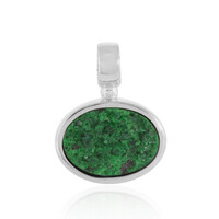 Pendentif en argent et Uvarovite