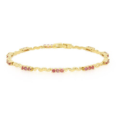 Bracelet en or et Saphir Padparadscha non chauffé (AMAYANI)