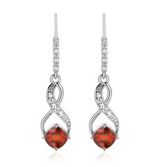 Boucles d'oreilles en argent et Citrine Madère