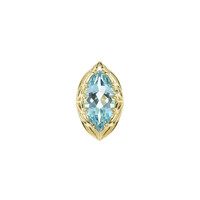 Pendentif en or et Topaze bleu ciel