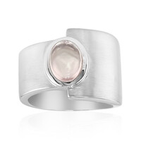 Bague en argent et Quartz rose