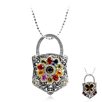 Collier en argent et Grenat du Mozambique (Dallas Prince Designs)
