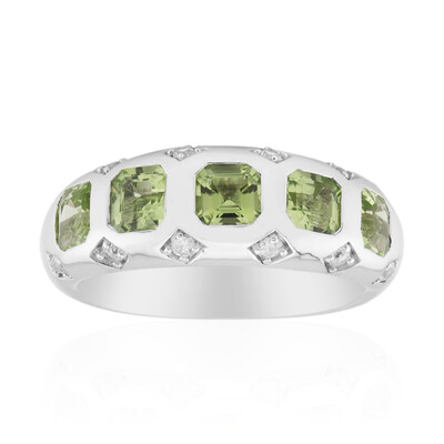 Bague en argent et Péridot du Jilin (Remy Rotenier)