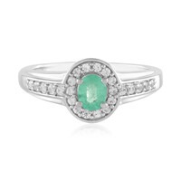Bague en argent et Emeraude de Russie