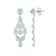 Boucles d'oreilles en argent et Turquoise Sleeping Beauty