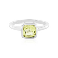 Bague en argent et Quartz citron