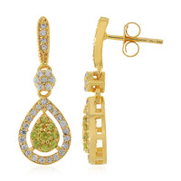 Boucles d'oreilles en argent et Sphène de Capelinha