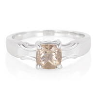 Bague en argent et Quartz fumé