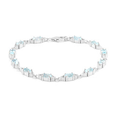 Bracelet en argent et Topaze bleu ciel
