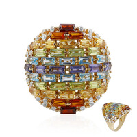 Bague en argent et Citrine
