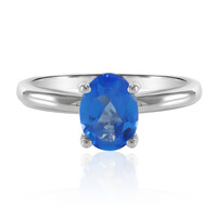 Bague en argent et Topaze Bleue Indigo