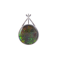 Pendentif en argent et Ammolite