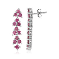 Boucles d'oreilles en argent et Grenat Rhodolite