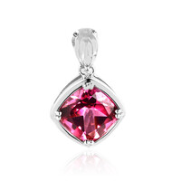 Pendentif en argent et Topaze rose