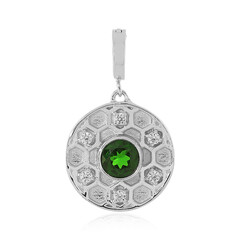 Pendentif en argent et Diopside de Russie
