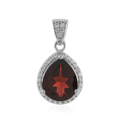 Pendentif en argent et Grenat du Mozambique