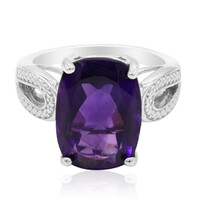 Bague en argent et Améthyste du Maroc