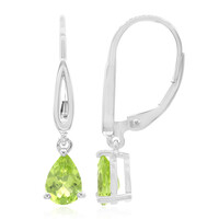 Boucles d'oreilles en argent et Péridot
