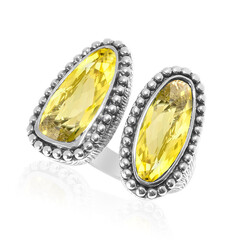 Bague en argent et Quartz de l'Ouro Verde